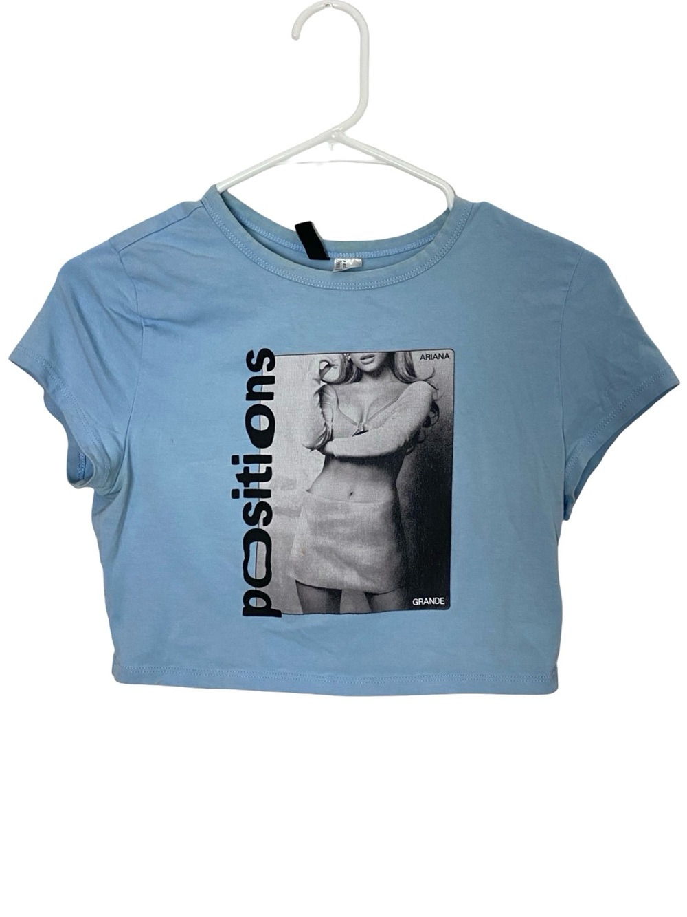 Ariana Grande Positions Band Tee Tshirt Crop Women Size Small - Medium C 15 L 14